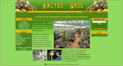 Desktop Screenshot of cactusprod.fr
